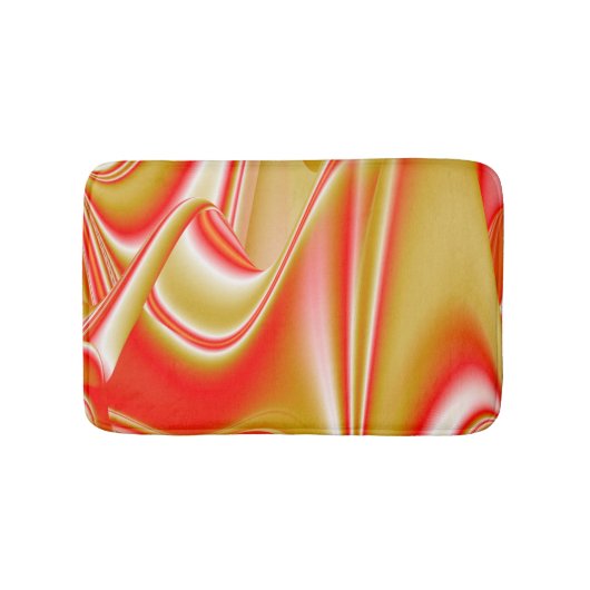 Liebe und Gold Abstrakt 3D Rainbowart Badematte (Vorderseite)