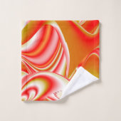 Liebe und Gold Abstrakt 3D Rainbowart Badhandtuch Set (Waschlappen)