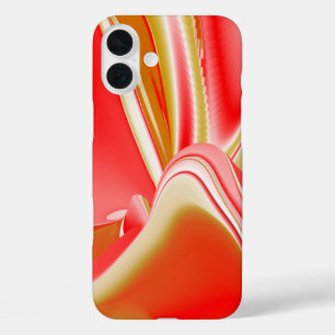 Liebe und Gold Abstrakt 3D Rainbowart iPhone 16 Plus Hülle