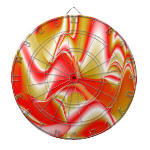 Liebe und Gold Abstrakt 3D Rainbowart Dartscheibe