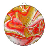 Liebe und Gold Abstrakt 3D Rainbowart Dartscheibe (vorne)