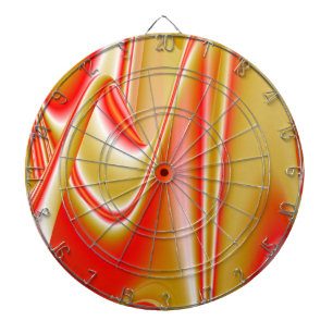 Liebe und Gold Abstrakt 3D Rainbowart Dartscheibe