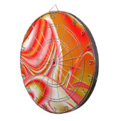 Liebe und Gold Abstrakt 3D Rainbowart Dartscheibe (Vorderseite rechts)