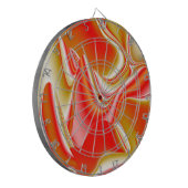 Liebe und Gold Abstrakt 3D Rainbowart Dartscheibe (Vorderseite Links)