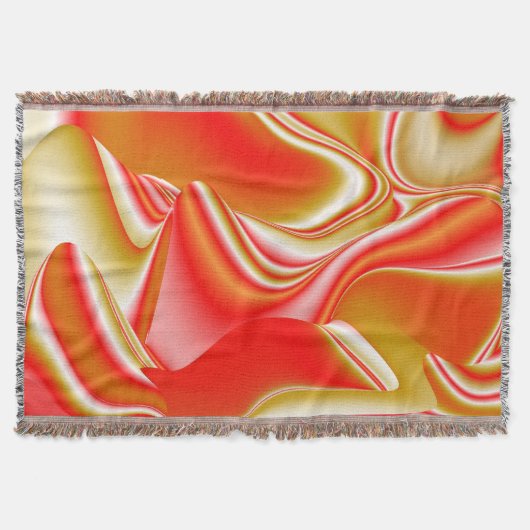 Liebe und Gold Abstrakt 3D Rainbowart Decke (Vorderseite)