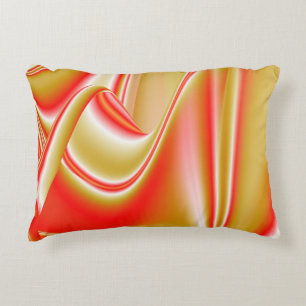 Liebe und Gold Abstrakt 3D Rainbowart Dekokissen