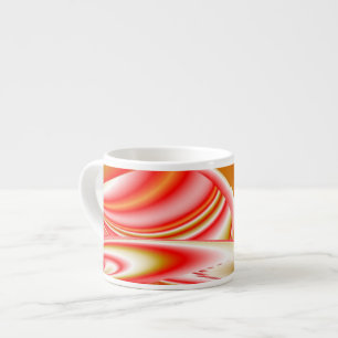 Liebe und Gold Abstrakt 3D Rainbowart Espressotasse