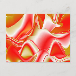 Liebe und Gold Abstrakt 3D Rainbowart Feiertagspostkarte