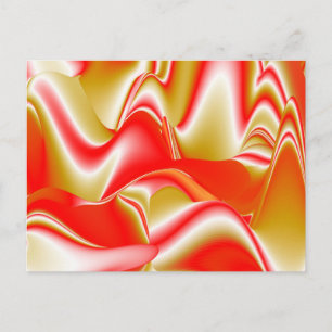 Liebe und Gold Abstrakt 3D Rainbowart Feiertagspostkarte