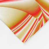 Liebe und Gold Abstrakt 3D Rainbowart Fleecedecke (Ecke)