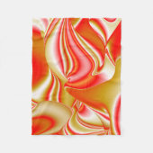 Liebe und Gold Abstrakt 3D Rainbowart Fleecedecke (Vorderseite)