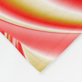 Liebe und Gold Abstrakt 3D Rainbowart Fleecedecke (Ecke)