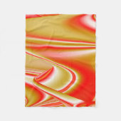 Liebe und Gold Abstrakt 3D Rainbowart Fleecedecke (Vorderseite)