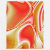 Liebe und Gold Abstrakt 3D Rainbowart Fleecedecke (Vorderseite)