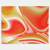 Liebe und Gold Abstrakt 3D Rainbowart Fleecedecke (Vorderseite (Horizontal))