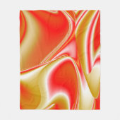 Liebe und Gold Abstrakt 3D Rainbowart Fleecedecke (Vorderseite)