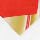 Liebe und Gold Abstrakt 3D Rainbowart Fleecedecke (Ecke)