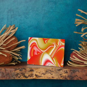 Liebe und Gold Abstrakt 3D Rainbowart Fotoplatte