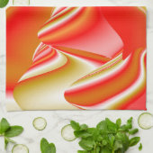 Liebe und Gold Abstrakt 3D Rainbowart Geschirrtuch (Gefaltet)