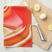 Liebe und Gold Abstrakt 3D Rainbowart Geschirrtuch (Viertel Falte)