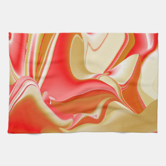 Liebe und Gold Abstrakt 3D Rainbowart Geschirrtuch