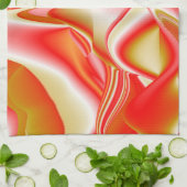 Liebe und Gold Abstrakt 3D Rainbowart Geschirrtuch (Gefaltet)