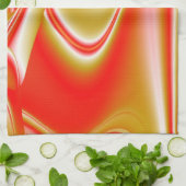Liebe und Gold Abstrakt 3D Rainbowart Geschirrtuch (Gefaltet)