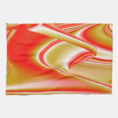 Liebe und Gold Abstrakt 3D Rainbowart Geschirrtuch (Horizontal)