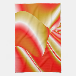 Liebe und Gold Abstrakt 3D Rainbowart Geschirrtuch