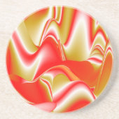 Liebe und Gold Abstrakt 3D Rainbowart Getränkeuntersetzer (Vorne)