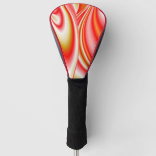 Liebe und Gold Abstrakt 3D Rainbowart Golf Headcover