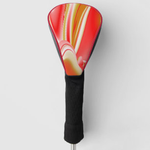 Liebe und Gold Abstrakt 3D Rainbowart Golf Headcover