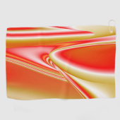 Liebe und Gold Abstrakt 3D Rainbowart Golfhandtuch (Horizontal)
