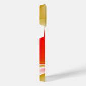 Liebe und Gold Abstrakt 3D Rainbowart iPhone Hülle (Rechte Seite)