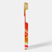 Liebe und Gold Abstrakt 3D Rainbowart iPhone Hülle (Linke Seite)