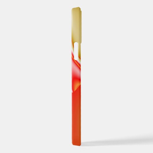 Liebe und Gold Abstrakt 3D Rainbowart iPhone Hülle (Rechte Seite)