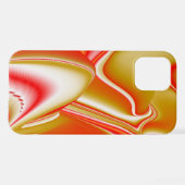 Liebe und Gold Abstrakt 3D Rainbowart iPhone Hülle (Rückseite (Horizontal))