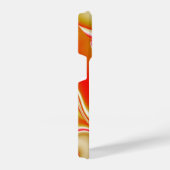 Liebe und Gold Abstrakt 3D Rainbowart iPhone Hülle (Rechte Seite)