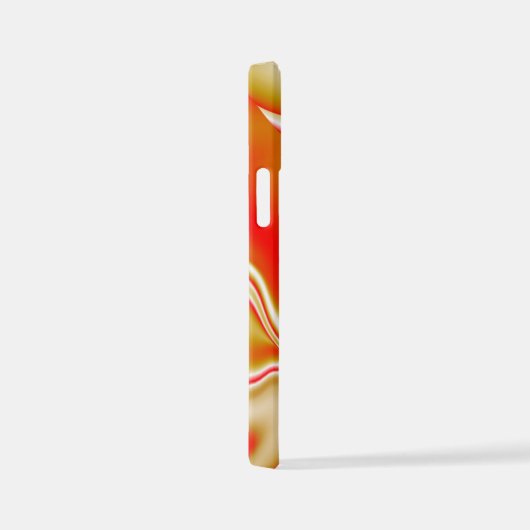 Liebe und Gold Abstrakt 3D Rainbowart iPhone Hülle (Rechte Seite)