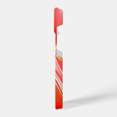 Liebe und Gold Abstrakt 3D Rainbowart iPhone Hülle (Linke Seite)