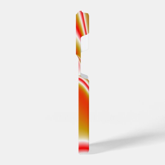 Liebe und Gold Abstrakt 3D Rainbowart iPhone Hülle (Linke Seite)