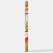 Liebe und Gold Abstrakt 3D Rainbowart iPhone Hülle (Linke Seite)