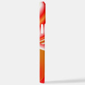 Liebe und Gold Abstrakt 3D Rainbowart iPhone Hülle (Rechte Seite)