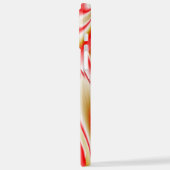 Liebe und Gold Abstrakt 3D Rainbowart iPhone Hülle (Linke Seite)