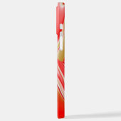 Liebe und Gold Abstrakt 3D Rainbowart iPhone Hülle (Linke Seite)