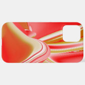 Liebe und Gold Abstrakt 3D Rainbowart iPhone Hülle (Hinten horizontal)