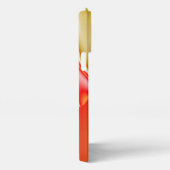 Liebe und Gold Abstrakt 3D Rainbowart iPhone Hülle (Rechte Seite)