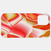 Liebe und Gold Abstrakt 3D Rainbowart iPhone Hülle (Hinten horizontal)