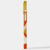 Liebe und Gold Abstrakt 3D Rainbowart iPhone Hülle (Linke Seite)