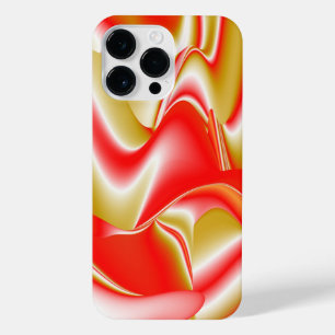 Liebe und Gold Abstrakt 3D Rainbowart iPhone 14 Pro Max Hülle